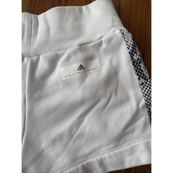 Adidas Stella McCartney Sweat Shorts Women's Snake Print Pockets Size XS - Picture 4 of 5